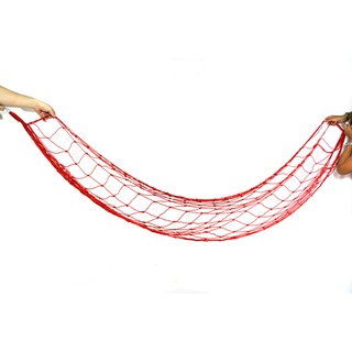 สินค้าราสต้า Hammock Red Net Super Light Super Strong เปลญวนแบบตาข่ายสีแดง เหมาะสำหรับทุกกิจกรรมยามพักผ่อน