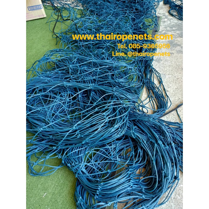 ตาข่ายสนามกีฬา ความสูง 5 เมตร สีฟ้าอมเขียวมีความยาวให้เลือก