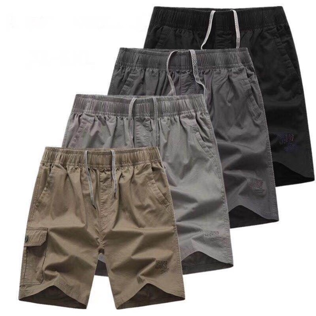 กางเกงขาสั้นชาย   (พร้อมส่ง) ผ้าฟอก 28-38รวมสีขายดี Set 1  