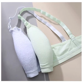✨w&c bras✨100% บราระบายอากาศใส่สบาย เสื้อชั้นในสตรีไร้โครง บราดันทรง อกเล็ก NY008
