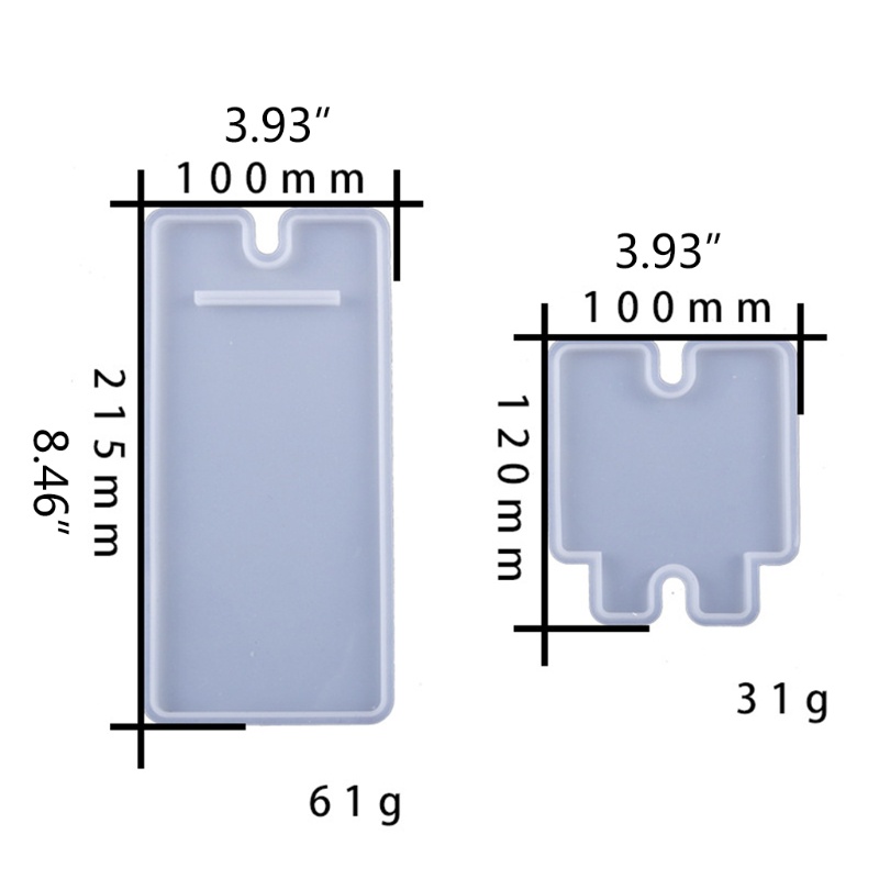 Flgo แม่พิมพ์ซิลิโคน Diy สําหรับทําอีพ็อกซี่โทรศัพท์มือถือ - รูปที่ 2