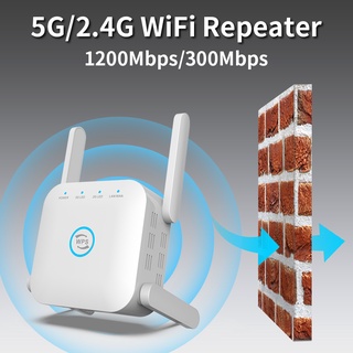 เครื่องขยายสัญญาณ Wifi 4 เสาอากาศ 1200Mbps ระยะไกล 5G 2.4G 802.11N/B/G