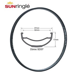 Sunringle sun duroc sd37 27.5 / 29 นิ้วขอบเชื่อมสูญญากาศภูเขา am / fr / dh 32h 28h hoops