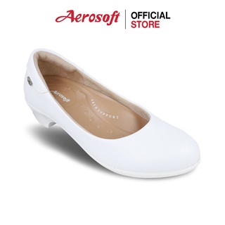 Aerosoft (แอโร่ซอฟ) รองเท้าพยาบาล รองเท้าเพื่อสุขภาพ รุ่น  CW3431 สีขาว มีส้น