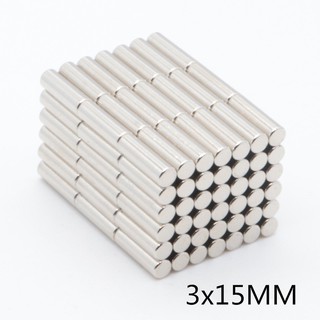 แม่เหล็กแรงสูง นีโอไดเมียม ขนาด 3x15มิล 1ชิ้น neodymium magnet