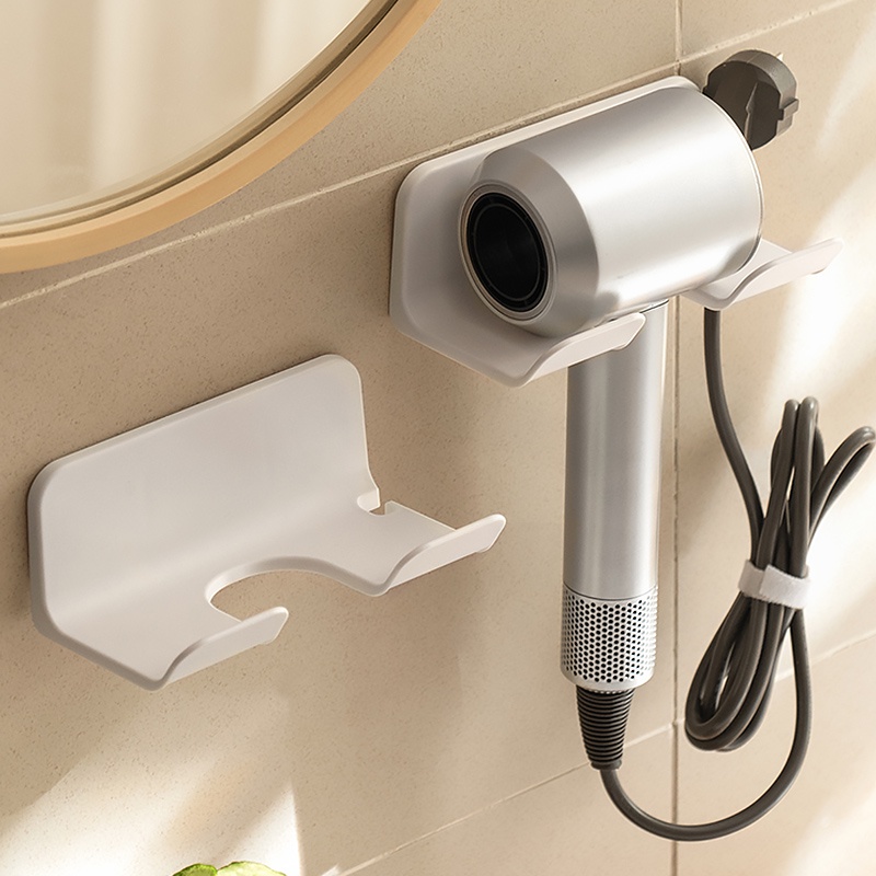Dear Home ที่แขวนไดร์เป่าผม ที่วางไดร์เป่าผม มีกาวในตัว ไม่ต้องเจาะผนัง ที่แขวน ชั้นวางไดร์
