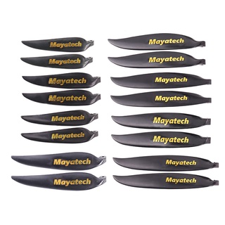 ▦﹍♀Mayatech 10x6 11x6 11x8 12x6.5 13x6.5 13x8 14x8 16x8Inch Nylon Electric Folding Propeller Blade for RC Airplanespare