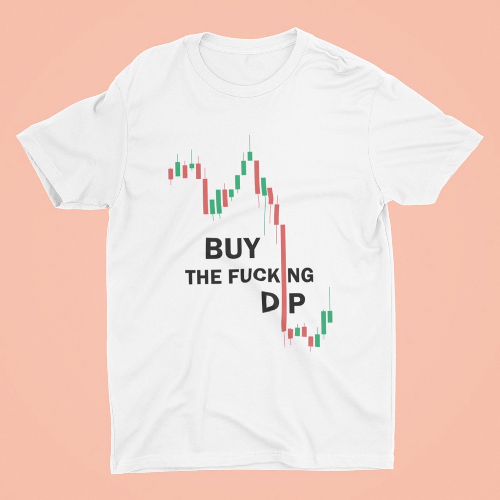 พร้อมส่งจากไทย เสื้อบิทคอยน์ ลาย Bitcoin Buy The DIP