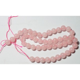 หินโรสควอตส์ Rose Quartz ขนาด 8 mm.