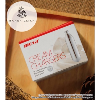 ราคาแก๊ส MOSA Cream Chargers แก๊สวิปปิ้งครีม 1กล่อง บรรจุ 10 หลอด