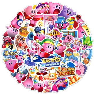 Y&amp;P | Kirby สติกเกอร์กันน้ำรูปแบบที่แตกต่างกัน, 50 ชิ้น