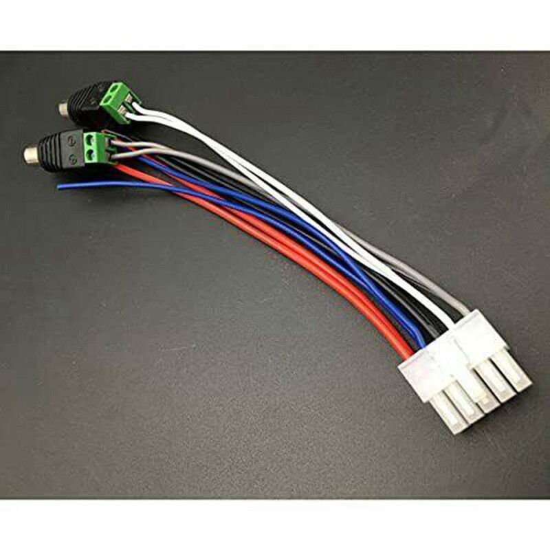 1Pc Power Input Speaker Wire Harness 10 Pin Plug RCA for Dual TBX10A