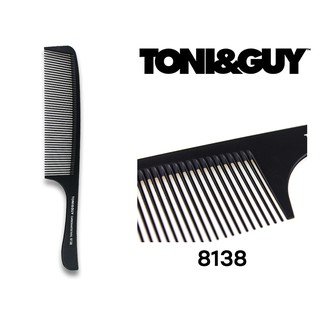 TONI&amp;GUY หวีผมซี่ยาว ทรงอีโต้ ด้ามโค้ง รุ่น 8138 กว้าง 4.5 ยาว 21.5 สูง 0.3 ซม. น้ำหนัก 13 กรัม ซาลอน บาร์เบอร์ - สีดำ