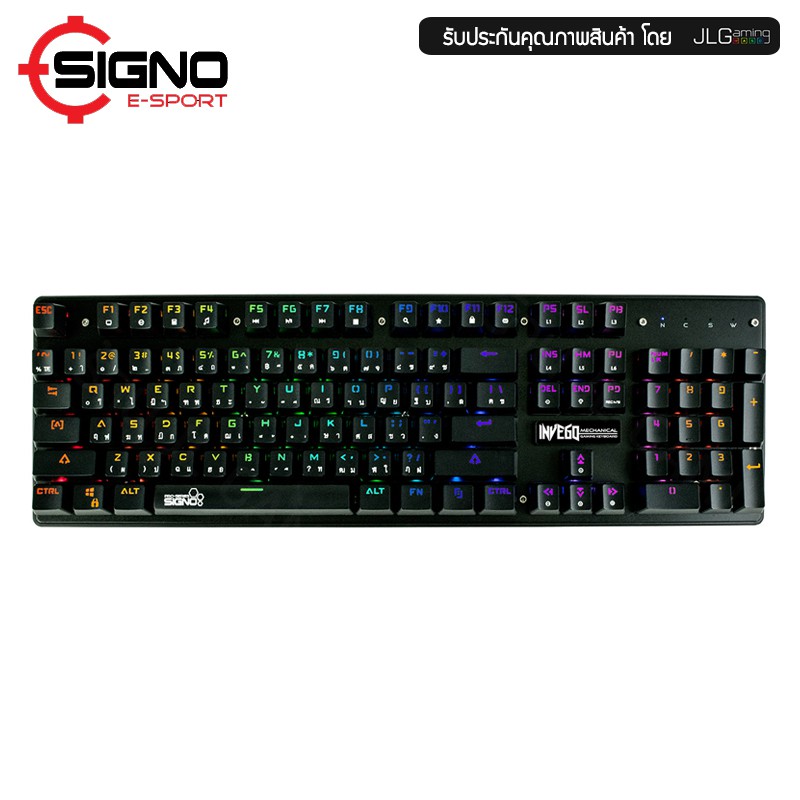 คีย์บอร์ด Signo รุ่น KB-728 Invego ประกันศูนย์ 1 ปี