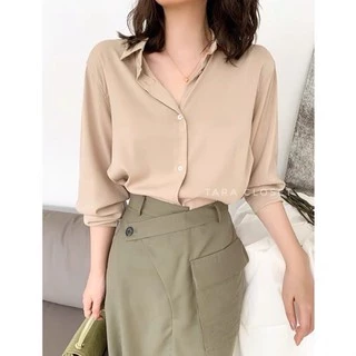 IT022 S M L TARA Shirt เสื้อเชิ้ต คอปก แขนยาว มีมากกว่า 30 สี มี 6 ไซซ์ รุ่นยอดฮิต ทรงคลาสสิค ผ้าไหมอิตาลีอย่างดี