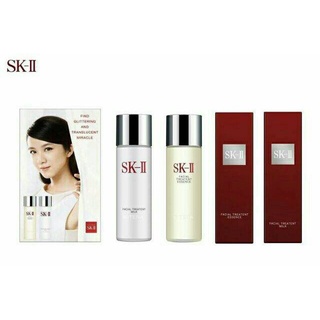 พร้อมส่ง แพ็คคู่&lt;&lt; SK-II Facial Treatment Essence 75 ml- SK-II FACIAL TREATMENT MILK 75 ml