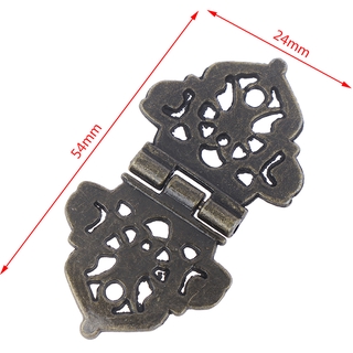 1 Pair Vintage Alloy Butt Hinge Cabinet Door Butt Hinges For DIY Box,24*54Z HL