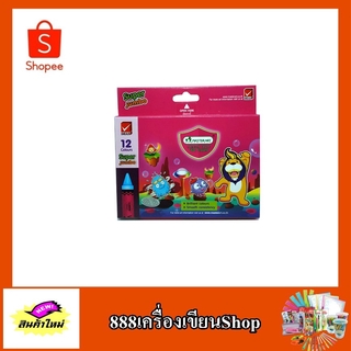 สีเทียนขนาด ซุปเปอร์ จัมโบ้ by มาสเตอร์อาร์ท 12สี