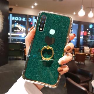 Ready เคสโทรศัพท์ VIVO Y15 2020 Y19 Y17 Y12 Y15S Y11 2019 S1 Bling Glitter Be Loved Silicone Soft Case With Ring Holder