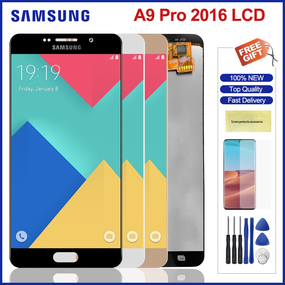A910 อะไหล่หน้าจอสัมผัส Lcd สําหรับ Samsung Galaxy A9 Pro 2016 Samsung A910 A9100