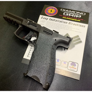 กันลื่นติดปืน Diamondgripp H&amp;K VP9 VP40 P30 เนื้อทรายหนึบๆ