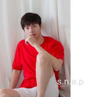 เสื้อยืดคอกกลม s.n.a.p : Everyday Tshirt (Red)สีแดง