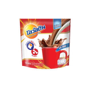 OVALTINE โอวัลติน เครื่องดื่มมอลต์ รสช็อกโกแลต 3อิน1 29 กรัม X 18 ซอง