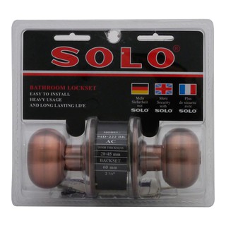 ลูกบิดห้องน้ำ SOLO 94D222-BK หัวจัน AC SOLO 94D-222BK AC BATHROOM KNOB