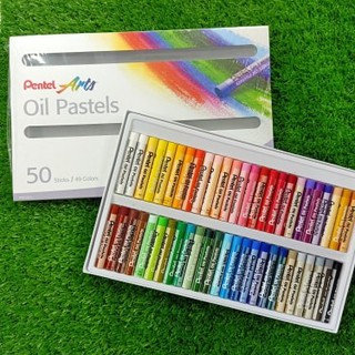 สีชอล์คเพนเทล 50 แท่ง 49 สี Oil Pastels