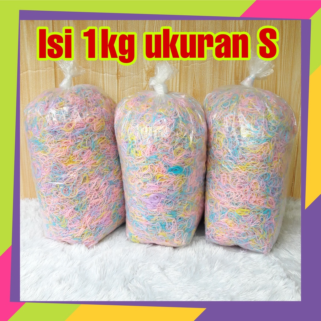 1510 (Wholesale) Contents 1kg Japanese Rubber Size S Colorful tXWW