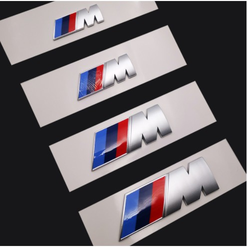 สติกเกอร์รถ BMW M โลโก้ Power Sport f30 g20 g30 E90 M3 M5 M7 Auto ด้านหน้า Grille Emblem อุปกรณ์เสริม ABS รถวัสดุ