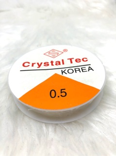 เอ็นยืด สำหรับร้อยหิน ขนาด 0.5-0.8 ยี่ห้อ crystal tec