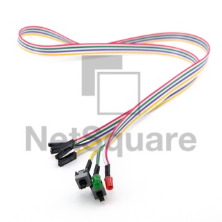 Front Panel Power Cable Switch PC สำหรับเปิดปิดเครื่องคอม ชุดเทสเครื่อง Motherboard Mainboard I/O Cable