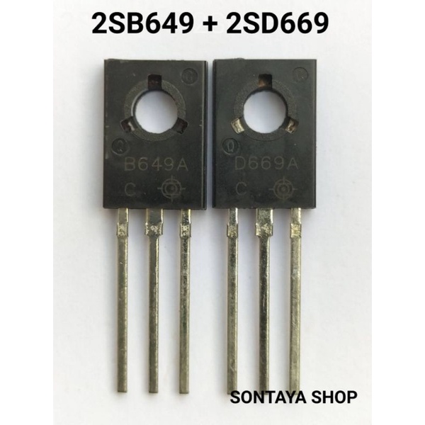 2SB649 2SD669 1คู่2ตัว 12บาท