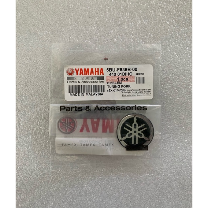 EMBLEM TUNNING FORK / สติ๊กเกอร์ HORN COVER / โลโก้ DADA YAMAHA Y125 Y125Z Y125ZR 125Z 125ZR 5BU 5XK