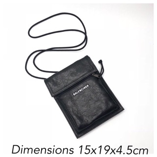 Balenciaga black strap crossbody