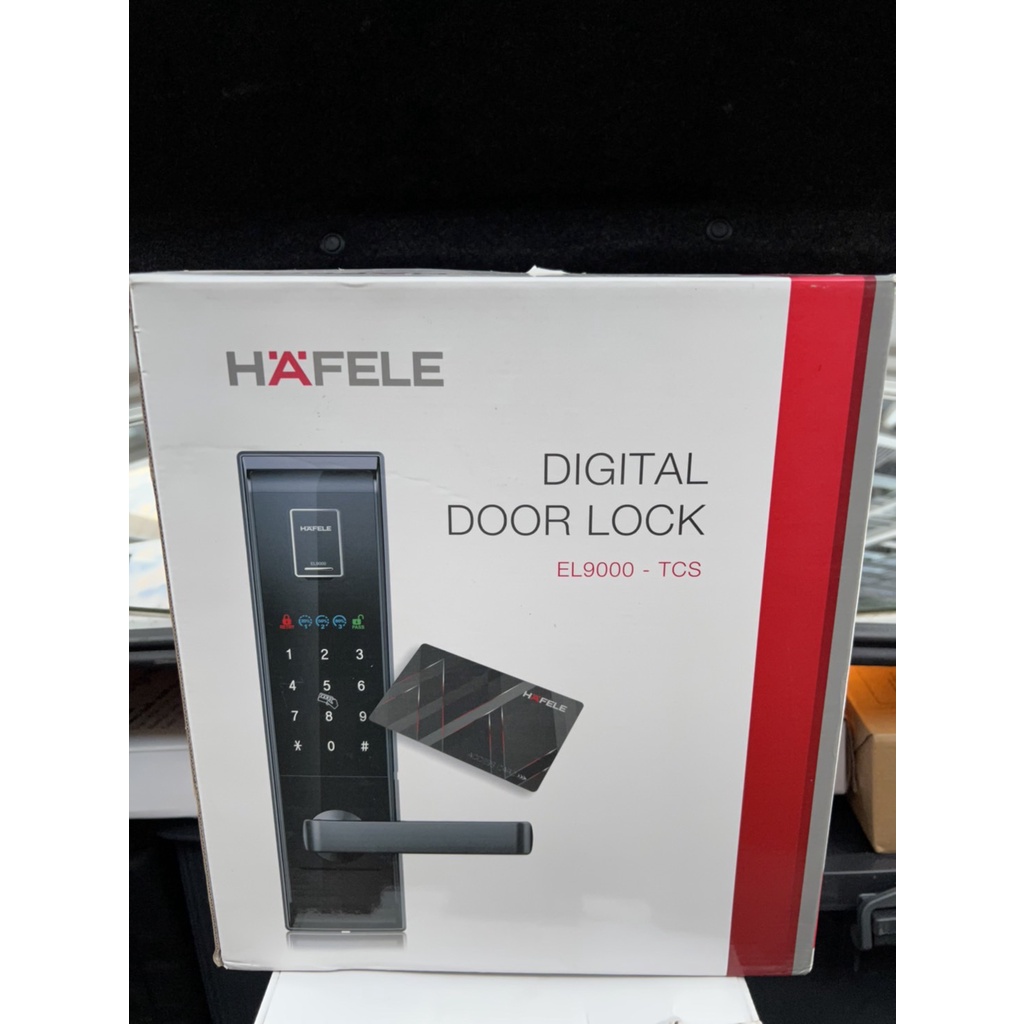 ประตูคีย์การ์ด แบบสแกนลายนิ้วมือ การ์ด และรหัสผ่าน HAFELE EL9000-TCS