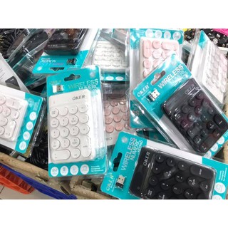 ส่งจากไทย แป้นพิมพ์ตัวเลข คีย์บอร์ดไร้สาย OKER NUMERIC KEYPAD พกพาสะดวก Numerical KeyPad พร้อมส่ง