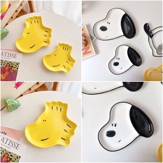 จานเซรามิค snoopy ราคาเป็นคู่
