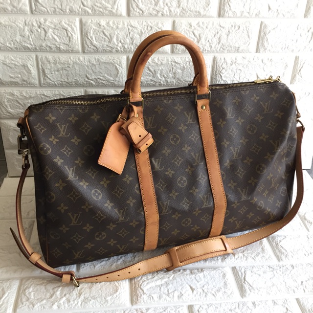 Lv mono keepall size 50 with strap