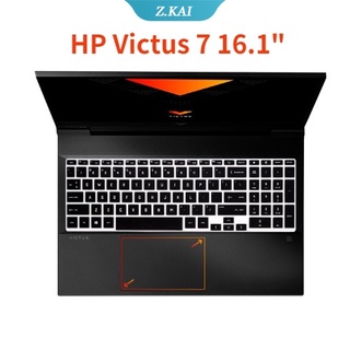 แผ่นซิลิโคนครอบคีย์บอร์ดแล็ปท็อป กันฝุ่น สําหรับ HP Victus 7 16.1 นิ้ว [ZK]