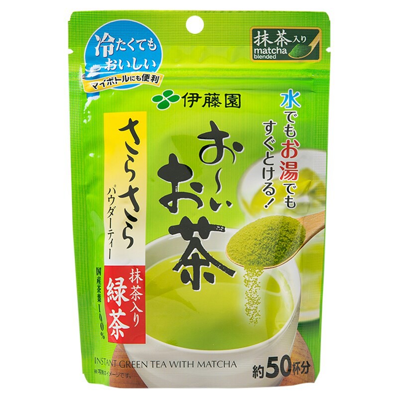Work From Home PROMOTION ส่งฟรี ชาเขียวญี่ปุ่นชนิดผง อิโตเอ็น (Itoen) โออิ โอชา ซาร่าซาร่า ขนาด 40 กรัม Itoen Japanese Green Tea Powder Ohi Ocha Sarasar ชาเขียว เก็บเงินปลายทาง