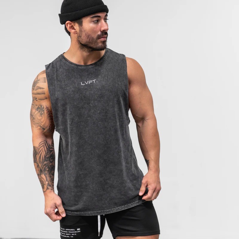 [ LVFT ] เสื้อกล้าม #7 / Gym Fashion ผ้าคอตตอน ใส่ออกกำลังกาย ไม่อมเหงื่อ