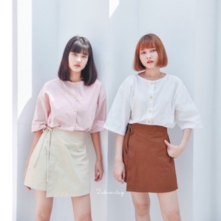 𝟴.𝟴 𝙎𝙐𝙋𝙀𝙍 𝙎𝘼𝙇𝙀 ZV0052 Minimal oversize top  เสื้อโอเวอร์ไซต์สไตล์มินิมอล