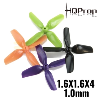 Hqprop ใบพัด 1.6X1.6X4 (40 มม.) 1 มม. รู 4 ใบพัด (2 คู่/4 ชิ้น) HQ40N