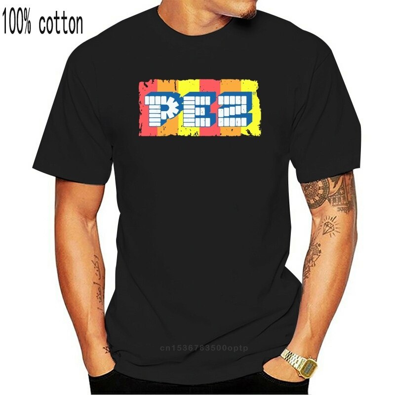 เสื้อยืด ทรงหลวม พิมพ์ลายโลโก้ Pez Candy สไตล์วินเทจ สําหรับผู้ชาย