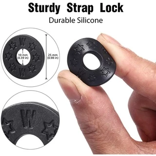 Strap Lock ยางล๊อคสายสะพายกีต้า สำหรับกีตาร์โปร่ง กีตาร์ไฟฟ้า เบส ตัวล็อคสายสะพายกีตาร์กันลื่น (6ชิ้น)