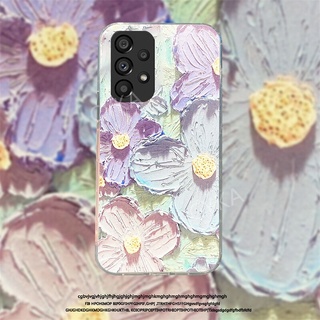 NEW Art Flowers Softเคส Samsung Galaxy A33 A53 A73 5G เคสโทรศัพท์ Samsung A13 A23 4G 5G M33 M23 5G Silicone Shockproof CoverGalaxyA23