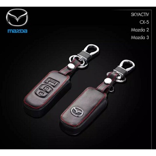 PR ซองกุญแจหนัง โลโก้โลหะ MAZDA SKYACTIV CX- MAZDA MAZDA3