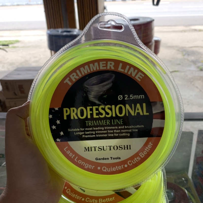 เอ็นตัดหญ้าแบบเหลี่ยม ขนาด2.5mm (0.5กิโล/80 เมตร อย่างดี เหนียว ทน ไม่กรอบ) เอ็นตัดหญ้า เอ็นทนทาน - รูปที่ 4